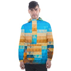 Men s Front Pocket Pullover Windbreaker 