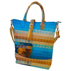 Buckle Top Tote Bag 