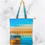 Mosaic  Double Zip Up Tote Bag