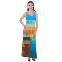 Sleeveless Velour Maxi Dress 