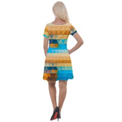 Cap Sleeve Velour Dress  
