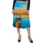 Mosaic  Classic Velour Midi Skirt 