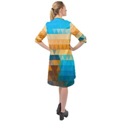 Long Sleeve Mini Shirt Dress 