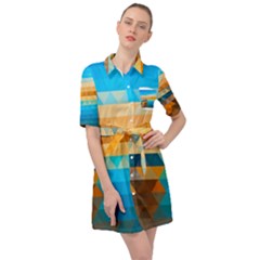Belted Shirt Dress 