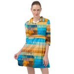 Mosaic  Mini Skater Shirt Dress