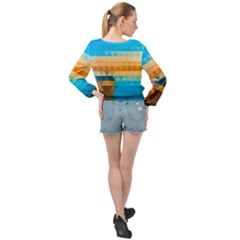 Banded Bottom Chiffon Top 