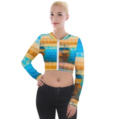 Long Sleeve Cropped Velvet Jacket 