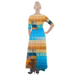 Half Sleeves Maxi Dress 