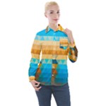 Mosaic  Women s Long Sleeve Pocket Shirt