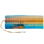 Mosaic  Roll Up Canvas Pencil Holder (M)