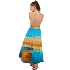 Backless Maxi Beach Dress 