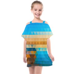 Kids  One Piece Chiffon Dress 