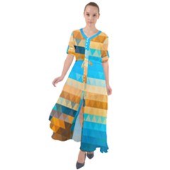 Waist Tie Boho Maxi Dress 