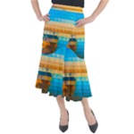 Mosaic  Midi Mermaid Skirt