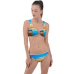 Mosaic  Ring Detail Crop Bikini Set