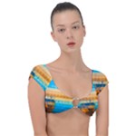 Mosaic  Cap Sleeve Ring Bikini Top