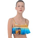 Mosaic  Frill Bikini Top