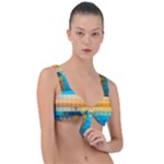 Mosaic  Front Tie Bikini Top