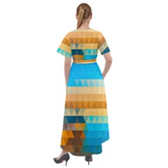 Front Wrap High Low Dress 
