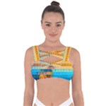 Mosaic  Bandaged Up Bikini Top