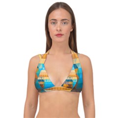 Double Strap Halter Bikini Top 