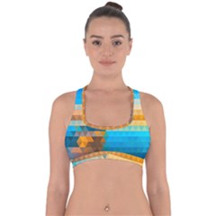 Cross Back Hipster Bikini Top  