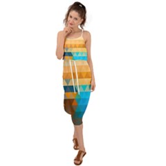 Waist Tie Cover Up Chiffon Dress 