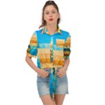 Mosaic  Tie Front Shirt 