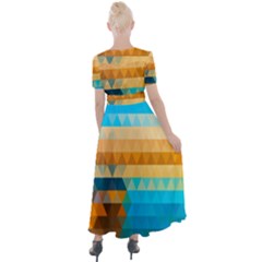 Button Up Short Sleeve Maxi Dress 