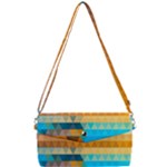 Mosaic  Removable Strap Clutch Bag