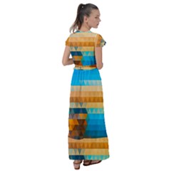 Flutter Sleeve Maxi Dress 