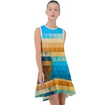 Mosaic  Frill Swing Dress