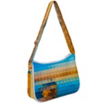 Mosaic  Zip Up Shoulder Bag