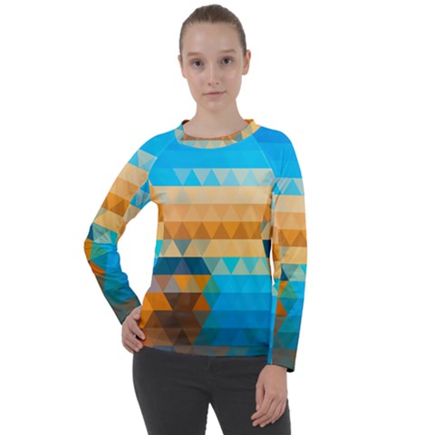Mosaic  Women s Long Sleeve Raglan Tee from ArtsNow.com