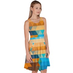 Knee Length Skater Dress With Pockets 