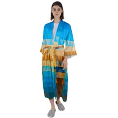 Maxi Satin Kimono 