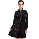 Bubble show Long Sleeve Chiffon Shirt Dress