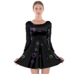 Bubble show Long Sleeve Skater Dress