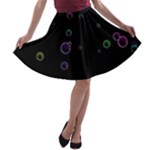 Bubble show A-line Skater Skirt