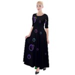 Bubble show Half Sleeves Maxi Dress