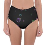 Bubble in dark Reversible High-Waist Bikini Bottoms