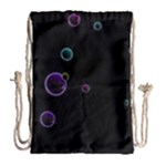 Bubble in dark Drawstring Bag (Large)