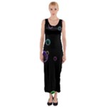 Bubble in dark Fitted Maxi Dress