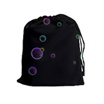 Bubble in dark Drawstring Pouch (XL)