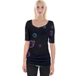 Bubble in dark Wide Neckline Tee