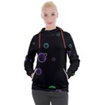 Bubble in dark Women s Hooded Pullover