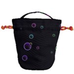 Bubble in dark Drawstring Bucket Bag