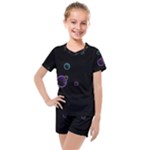 Bubble in dark Kids  Mesh Tee and Shorts Set