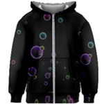 Bubble in dark Kids  Zipper Hoodie Without Drawstring