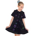 Bubble in dark Kids  Short Sleeve Shirt Dress